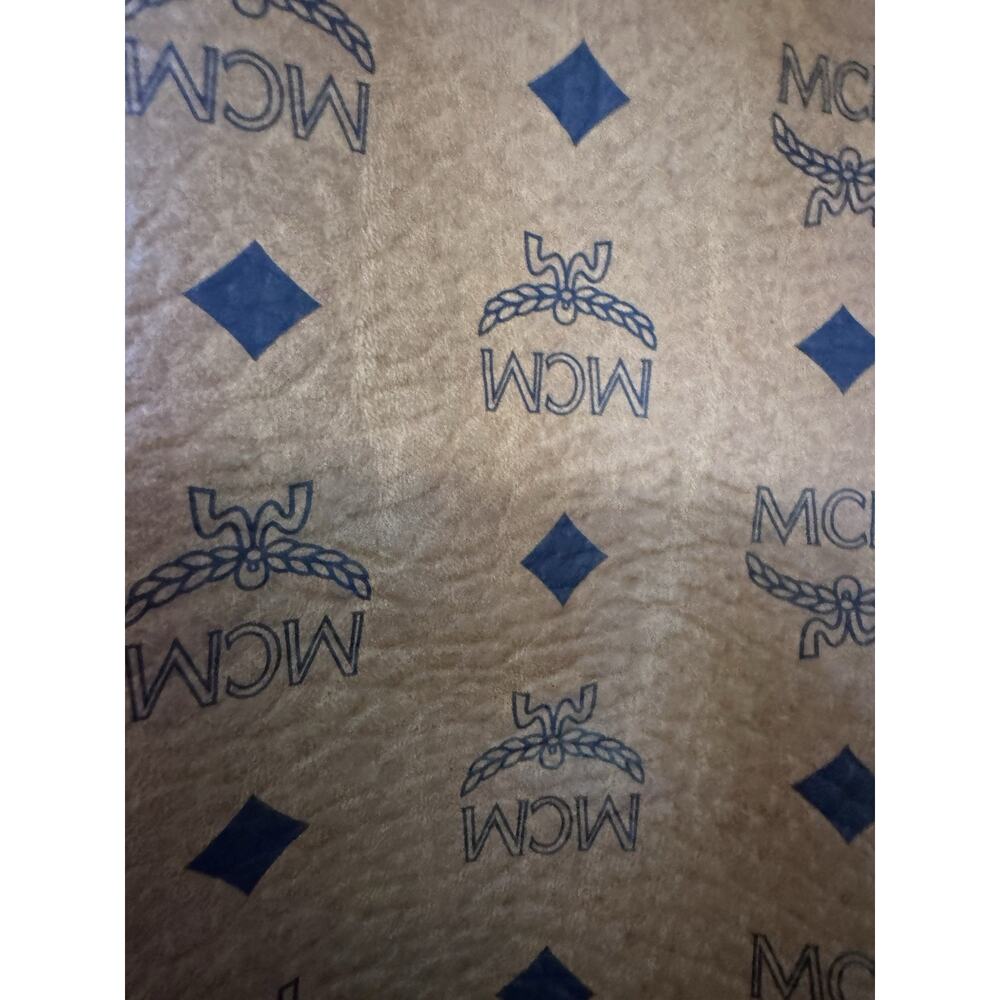 MCM Visetos Monogram Large Tote & Pouch EUC Limited Edition Orange Stripe - Picture 6 of 12